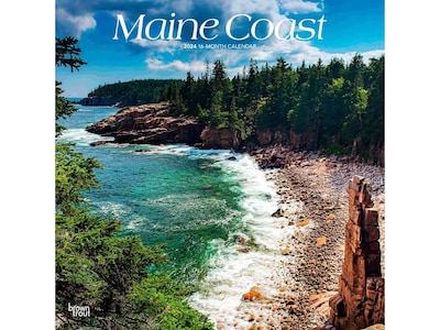2024 BrownTrout Maine Coast 12 x 12 Monthly Wall Calendar (9781975463779)