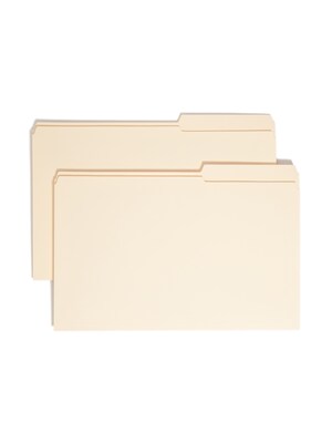 Smead File Folder, Reinforced 2/5-Cut Tab Right Position, Legal Size, Manila, 100/Box (15386)