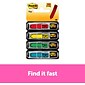 Post-it 'Sign Here' Message Flags, .5" Wide, Assorted Colors, 120 Flags/Pack (684-SH)