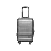 Solo New York Re:serve Recycled Plastic Carry-On Spinner Luggage, Gray (UBN921-10)