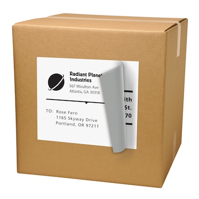 Avery TrueBlock Inkjet Shipping Labels, 8-1/2" x 11", White, 1 Label/Sheet, 100 Sheets/Box (8465)