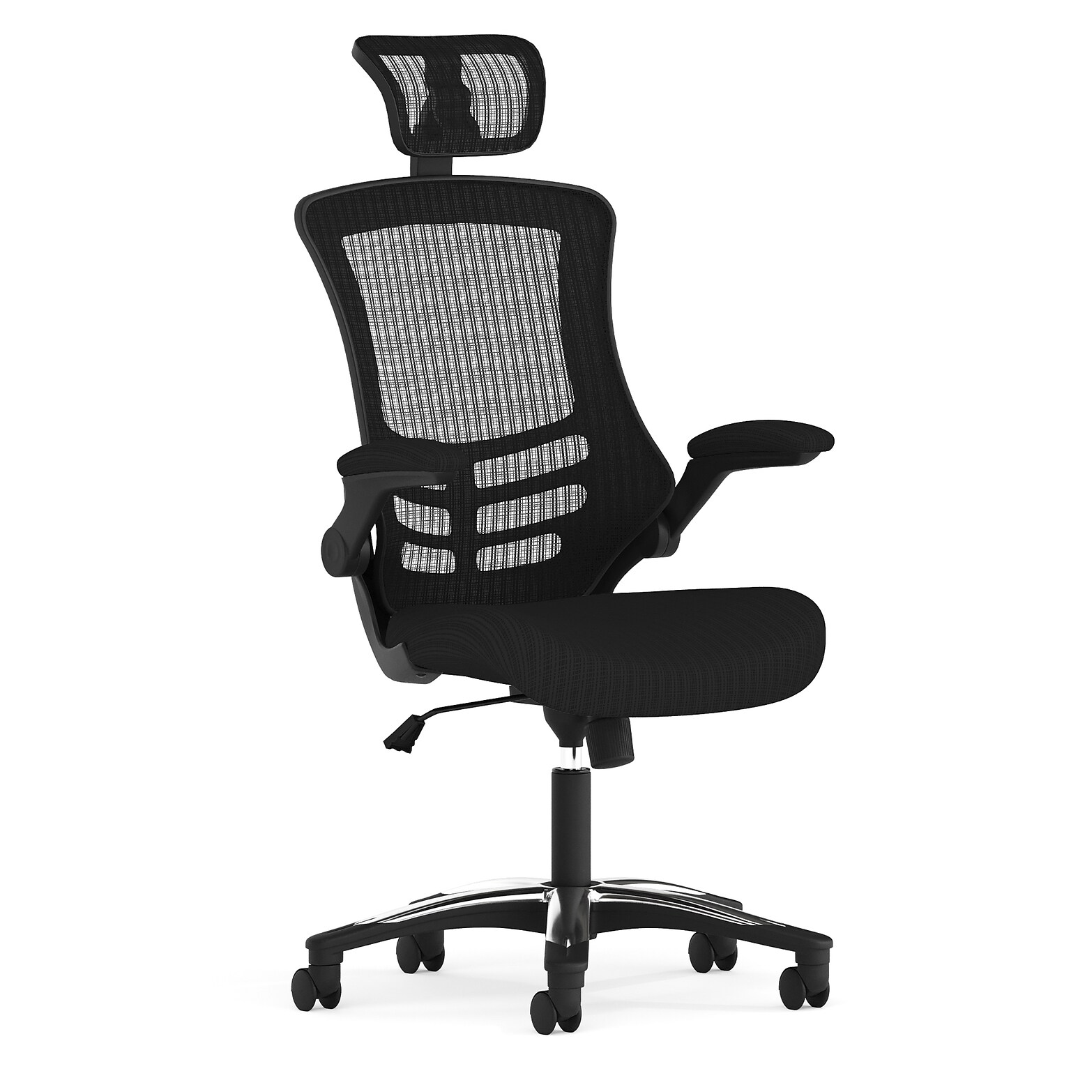 Flash Furniture Kelista Ergonomic Mesh Swivel High-Back Executive Office Chair, Black (BLX5H)