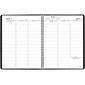 2024-2025 AT-A-GLANCE 8.25" x 11" Academic Weekly Appointment Book, Faux Leather Cover, Black (70-957-05-25)