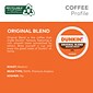 Dunkin' Original Blend Coffee Keurig® K-Cup® Pods, Medium Roast, 88/Carton (400845)