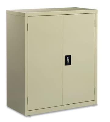 OIF 42"H Steel Storage Cabinet with 3 Shelves, Putty (CM4218PY)