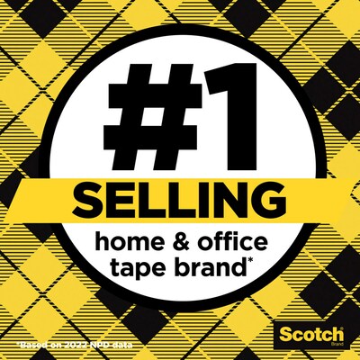 Scotch® Permanent Double Sided Tape w/Refillable Dispenser, 1/2" x 13 yds., 1" Core 1 Roll (137)