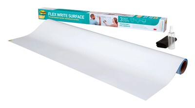 Post-it Flex Write Surface, 50 ft x 4 ft, Permanent Marker Wipes Away with Water, Permanent Marker W