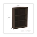 Alera Valencia Series Bookcase, Three-Shelf, 31 3/4w X 14d X 39 3/8h, Espresso (ALEVA634432ES)