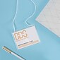 Avery Hanging Style Laser/Inkjet Name Badge Kit, 3" x 4", Clear Holders with White Inserts, 100/Box (74459)