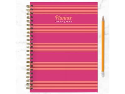 2024-2025 TF Publishing Cali Girl Collection Cabana Stripe 6" x 8" Academic Weekly & Monthly Planner (AY25-9214)