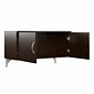Bush Business Furniture Office in an Hour 63"H x 193"W 3 Person L-Shaped Cubicle Workstation, Mocha Cherry (OIAH006MR)
