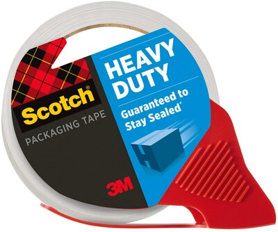 Scotch Heavy Duty Packing Tape with Dispenser, 1.88 x 54.6 yds., Clear (3850-RD)
