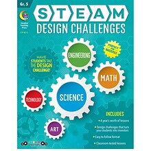 Creative Teaching Press STEAM Design Challenges Resource Book, Grade 5 (CTP8212)