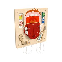 Flash Furniture Bright Beginnings Dental Hygiene STEAM Wall Activity Board (MK-ME10346-GG)