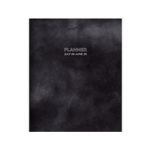 2024-2025 TF Publishing Slate 9 x 11 Academic Monthly Planner, Paperboard Cover, Black/Gray (AY25-