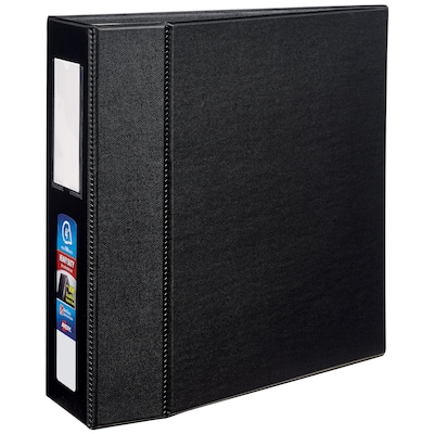 Avery Heavy Duty 4 3-Ring Non-View Binders, D-Ring, Black (79994)