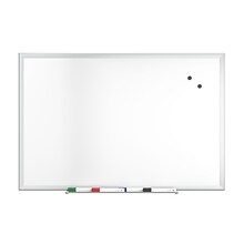 TRU RED™ Magnetic Steel Dry Erase Board, Satin Frame, 3 x 2 (TR61169)