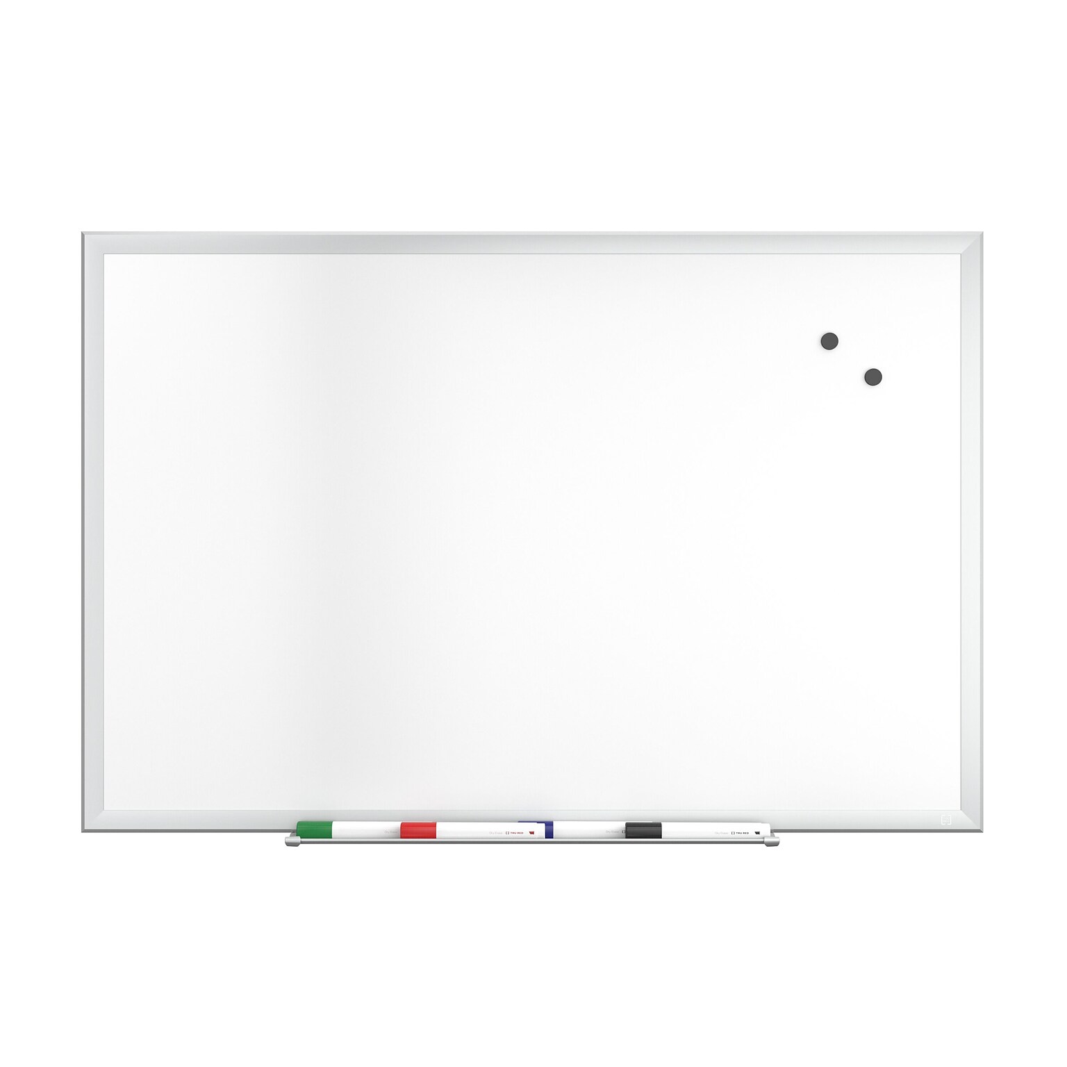 TRU RED™ Magnetic Steel Dry Erase Board, Satin Frame, 3 x 2 (TR61169)