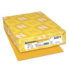 Astrobrights Colored Paper, 24 lbs., 8.5 x 11, Gold, 5000 Sheets/Carton (WAU22571)