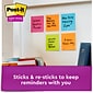 Post-it Pop Up Super Sticky Notes, 3 x 3 in., 1 Dispenser, 12 Pads, 90 Sheets/Pad, 2x the Sticking Power, Assorted Colors