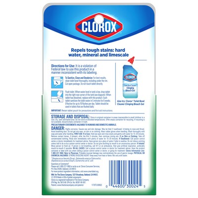 Clorox Ultra Clean Toilet Tablets Bleach, 3.5 oz.  (CLO30024)