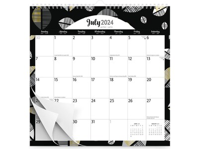 2024-2025 Plato Pen & Ink 12 x 12 Academic & Calendar Monthly Desk or Wall Calendar (9781975480394