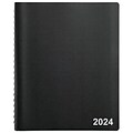 2024 Staples 8 x 11 Daily Appointment Book, Black (ST58453-24)