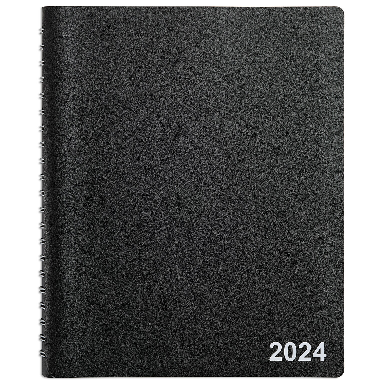 2024 Staples 8 x 11 Daily Appointment Book, Black (ST58453-24)