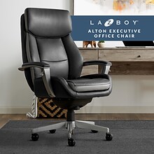 La-Z-Boy Alton Leather Executive Chair, Black (51544)