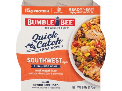 Bumble Bee Quick Catch Southwest Style Tuna Rice Bowl, 3 oz., 6/Carton (2202)