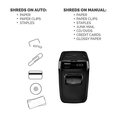 Fellowes AutoMax 150C Hands Free Cross-Cut Commercial Shredder (4680001)