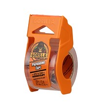 Gorilla Heavy Duty Packing Tape with Dispenser, 1.88 x 25 yds., Clear, 4/Pack (102680)