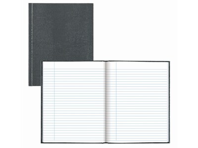 Blueline Hardcover Executive Journal, 7.25" x 9.25", Wide-Ruled, Cool Gray, 144 Pages (A7.GRY)