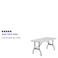Flash Furniture Kathryn Folding Table, 60" x 30", Granite White (RB3060)
