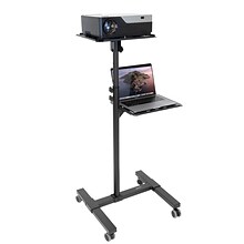 Mount-It! Mobile Projector Stand with Laptop Tray, Black (MI-7943)