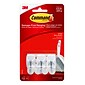 Command™ Small Wire Hooks, White, 3 Hooks (17067ES)