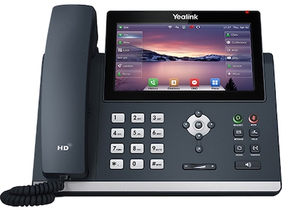 YeaLink SIP-T48U Corded IP Telephone, Classic Gray (1301204)