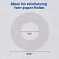 Avery Self-Adhesive Plastic Reinforcement Labels in Dispenser, 1/4" Diameter, Glossy Clear, 200/Pack (5721)