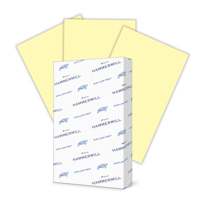 Hammermill Colors Multipurpose Paper, 20 lbs., 8.5 x 14, Canary, 500 Sheets/Ream (103358)