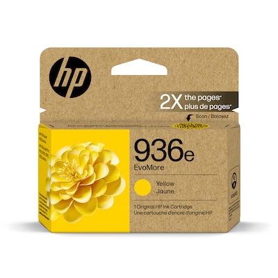 HP 936e EvoMore Yellow High Yield Ink Cartridge (4S6V5LN), print up to 1,650 pages