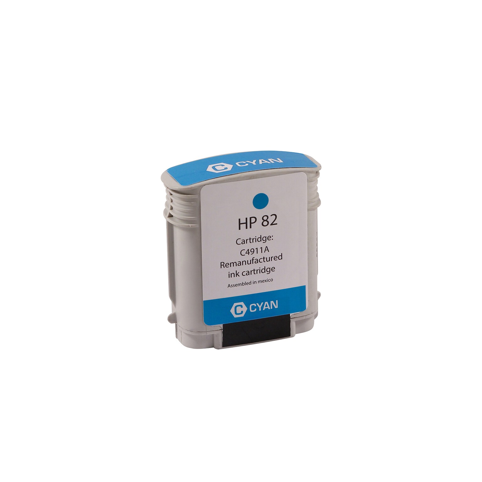 Clover Imaging Group Remanufactured Cyan High Yield Wide Format Inkjet Cartridge Replacement for HP 82 (C4911A)