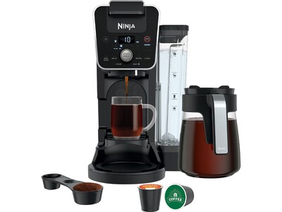 Ninja DualBrew Grounds & Pods 55-Cup Automatic Drip Coffee Maker, Black (CFP201)