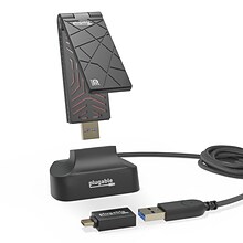 Plugable USB 3.0 Wi-Fi 6 AX1800 Wireless Adapter, Black (USB-WIFIAX)