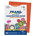 Prang 9 x 12 Construction Paper, Orange, 50 Sheets/Pack (P6603-0001)