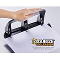 Bostitch EZ Squeeze™ Three-Hole Punch, 40 Sheet Capacity, Silver (2240)