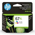 HP 67XL Tri-Color High Yield Ink Cartridge  (3YM58AN#140)