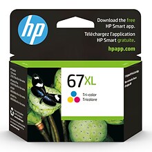 HP 67XL Tri-Color High Yield Ink Cartridge (3YM58AN#140), print up to 200 pages