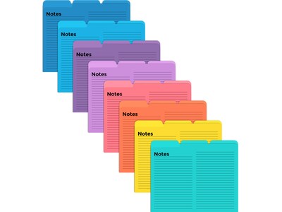 Better Office Heavyweight File Folders, 1/3-Cut Tab, Letter Size, Assorted Colors, 24/Pack (89124-24PK)