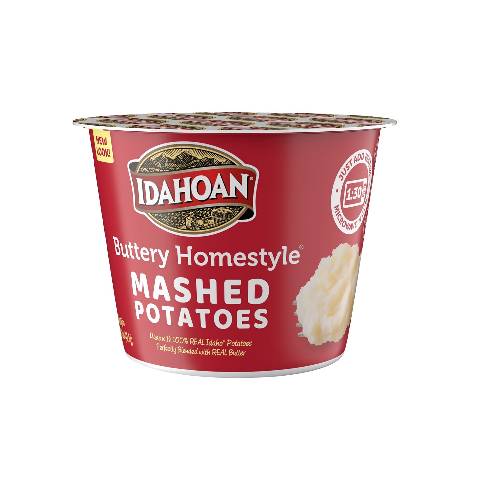 Idahoan Buttery Homestyle Mashed Potatoes, 1.5 oz., 10/Carton (IDA33141)