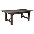 Flash Furniture HERCULES 84 Folding Farm Table, Mahogany (XAF84X40MG)